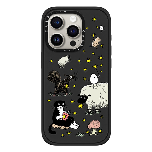 Chocolateye x CASETiFY iPhone 15 Pro ケース マットブラック インパクトケース MagSafe対応 Star mo