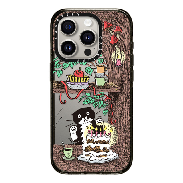 Chocolateye x CASETiFY iPhone 15 Pro ケース ブラック インパクトケース WINDOW MO