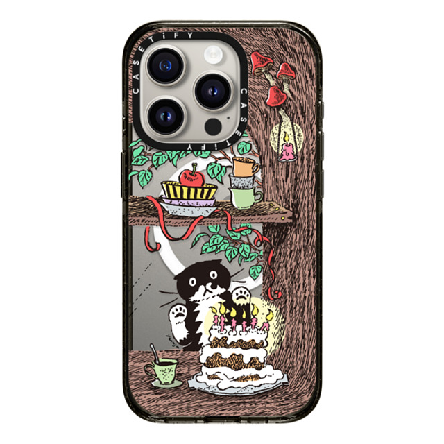 Chocolateye x CASETiFY iPhone 15 Pro ケース ブラック インパクトケース MagSafe対応 WINDOW MO