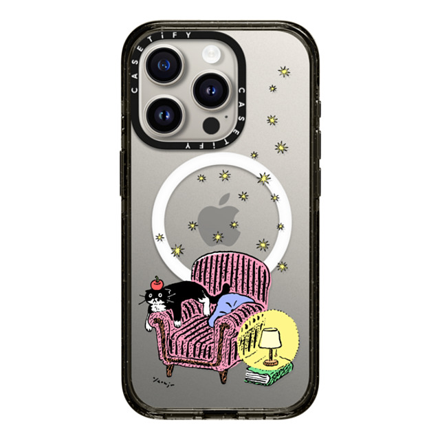 Chocolateye x CASETiFY iPhone 15 Pro ケース ブラック インパクトケース MagSafe対応 mo and armchair