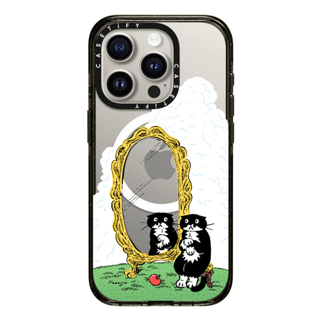 Chocolateye x CASETiFY iPhone 15 Pro ケース ブラック インパクトケース MagSafe対応 MIRROR MO Back to School Chocolateye x CASETiFY iPhone 15 Pro ケース ブラック インパクトケース MagSafe対応 MIRROR MO Back to School