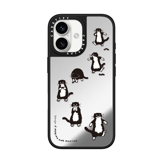 Chocolateye x CASETiFY iPhone 16 Case Silver on Black ミラーケース MagSafe対応 A SMALL HUNTER Chocolateye x CASETiFY iPhone 16 Case Silver on Black ミラーケース MagSafe対応 A SMALL HUNTER