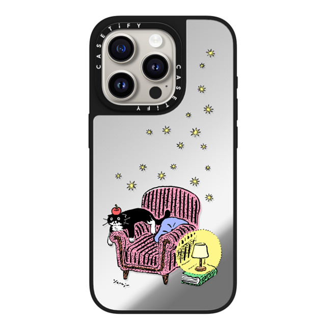 Chocolateye x CASETiFY iPhone 15 Pro Case Silver on Black ミラーケース MagSafe対応 mo and armchair Chocolateye x CASETiFY iPhone 15 Pro Case Silver on Black ミラーケース MagSafe対応 mo and armchair