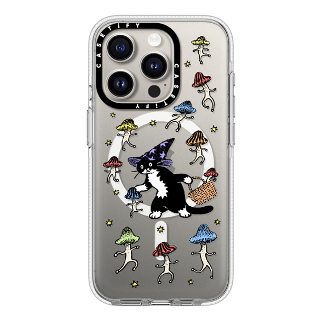 Chocolateye x CASETiFY iPhone 15 Pro ケース クリア クリア ケース MagSafe対応 Mushroom and Mo