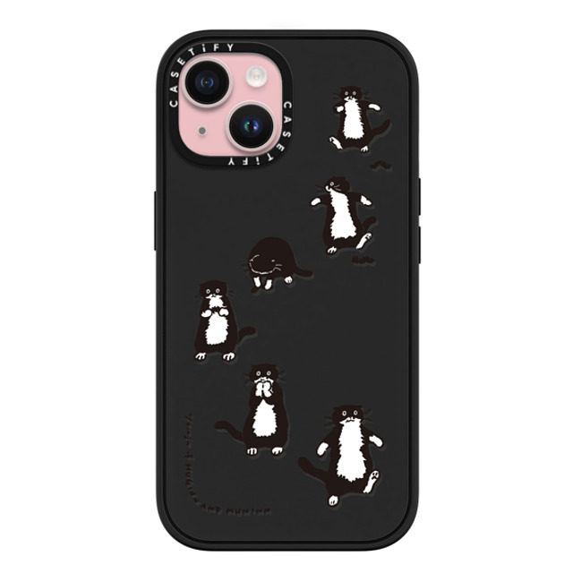 Chocolateye x CASETiFY iPhone 15 ケース マットブラック インパクトケース MagSafe対応 A SMALL HUNTER