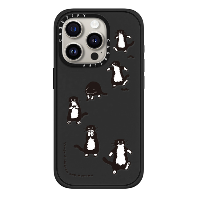 Chocolateye x CASETiFY iPhone 15 Pro ケース マットブラック インパクトケース MagSafe対応 A SMALL HUNTER