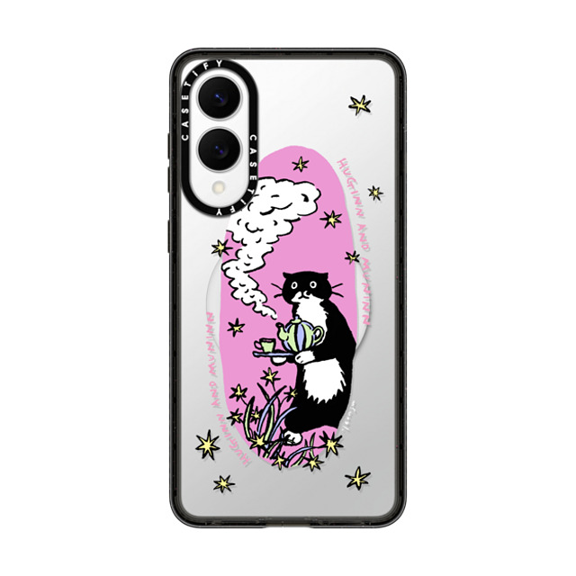 Chocolateye x CASETiFY Galaxy S25 Edge Case Cat,Animal ブラック マグネット式 インパクトケース tea time New iPhone Chocolateye x CASETiFY Galaxy S25 Edge Case Cat,Animal ブラック マグネット式 インパクトケース tea time New iPhone