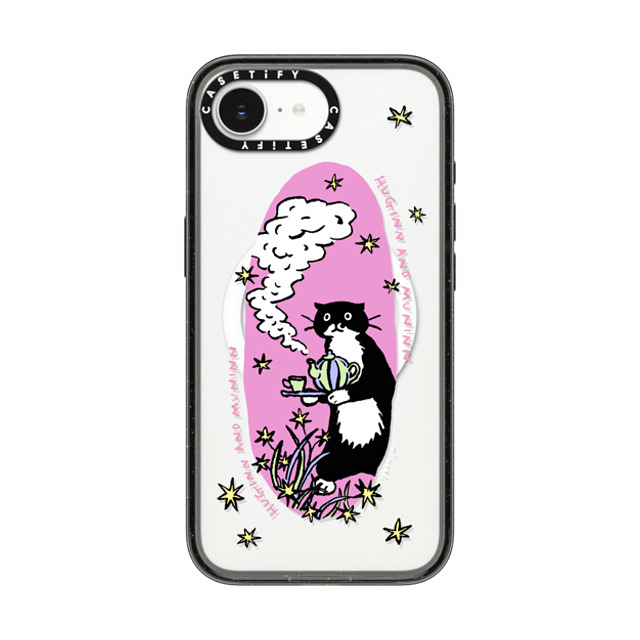 Chocolateye x CASETiFY iPhone 16e Case Cat,Animal Black Impact Case MagSafe Compatible tea time Back to School Chocolateye x CASETiFY iPhone 16e Case Cat,Animal Black Impact Case MagSafe Compatible tea time Back to School
