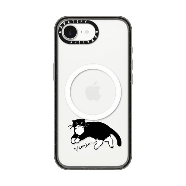 Chocolateye x CASETiFY iPhone 16e Case Cat,Animal Black Impact Case MagSafe Compatible MODAERI's rest time Back to School Chocolateye x CASETiFY iPhone 16e Case Cat,Animal Black Impact Case MagSafe Compatible MODAERI's rest time Back to School