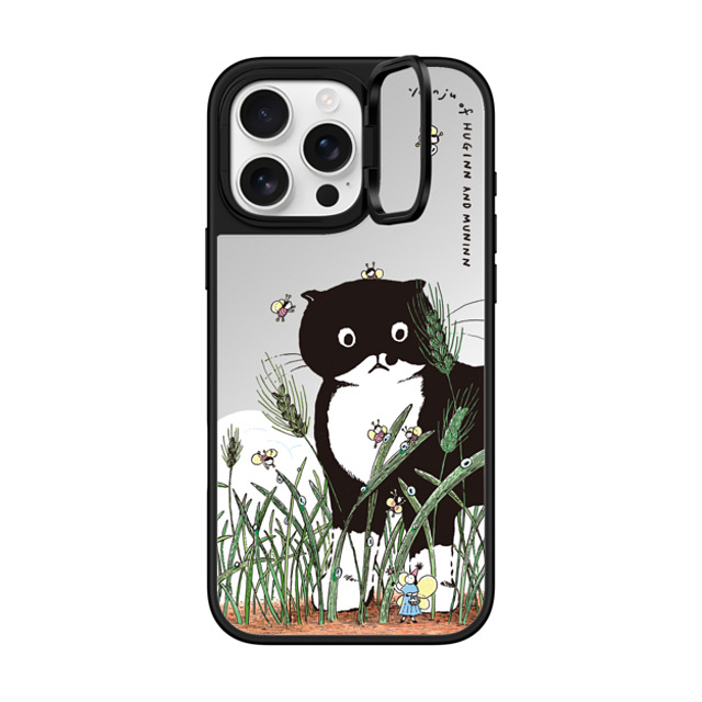 Chocolateye x CASETiFY iPhone 16 Pro Max ケース Silver on Black ミラー リングスタンドケース MagSafe対応 MODAERI's summer