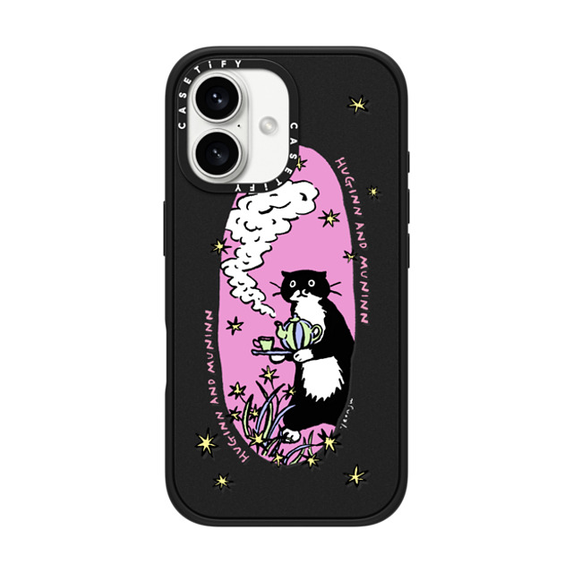 Chocolateye x CASETiFY iPhone 16 Case Matte Black Impact Case tea time Chocolateye x CASETiFY iPhone 16 Case Matte Black Impact Case tea time
