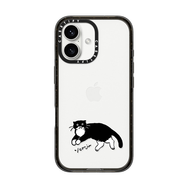 Chocolateye x CASETiFY iPhone 16 ケース Cat,Animal ブラック インパクトケース MODAERI's rest time Father's Day Chocolateye x CASETiFY iPhone 16 ケース Cat,Animal ブラック インパクトケース MODAERI's rest time Father's Day