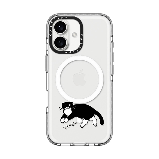 Chocolateye x CASETiFY iPhone 16 Case Cat,Animal Clear Clear Case MagSafe Compatible MODAERI's rest time Father's Day Chocolateye x CASETiFY iPhone 16 Case Cat,Animal Clear Clear Case MagSafe Compatible MODAERI's rest time Father's Day