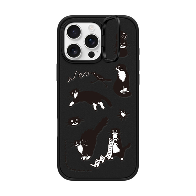 Chocolateye x CASETiFY iPhone 16 Pro Max ケース マットブラック インパクトリングスタンドケース MagSafe対応 MY MODAERI