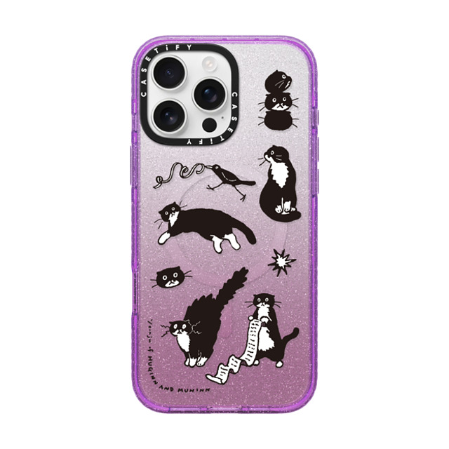Chocolateye x CASETiFY iPhone 16 Pro Max Case Glitter Purple Impact Case MagSafe Compatible MY MODAERI Chocolateye x CASETiFY iPhone 16 Pro Max Case Glitter Purple Impact Case MagSafe Compatible MY MODAERI
