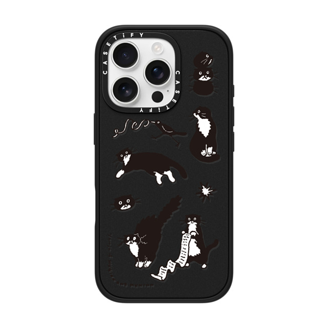 Chocolateye x CASETiFY iPhone 16 Pro ケース マットブラック インパクトケース MagSafe対応 MY MODAERI