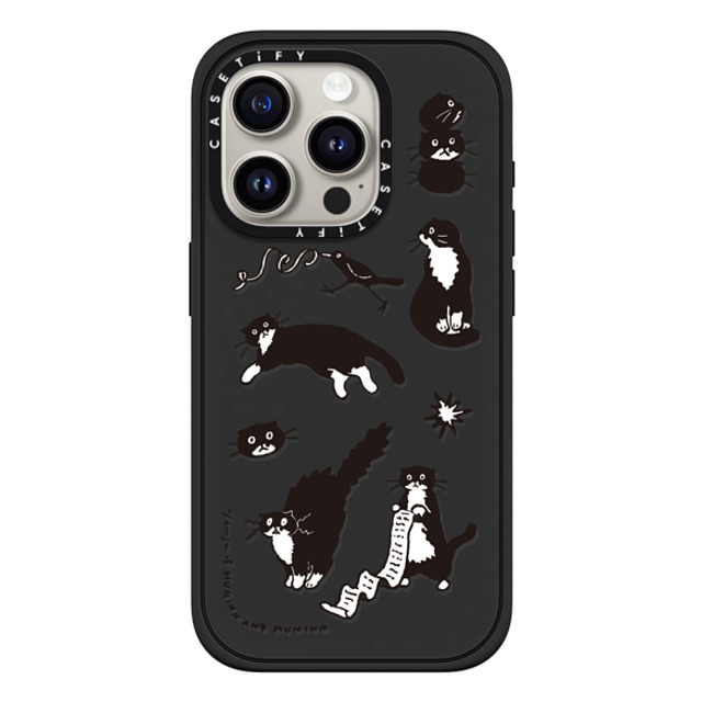 Chocolateye x CASETiFY iPhone 15 Pro ケース マットブラック インパクトケース MagSafe対応 MY MODAERI