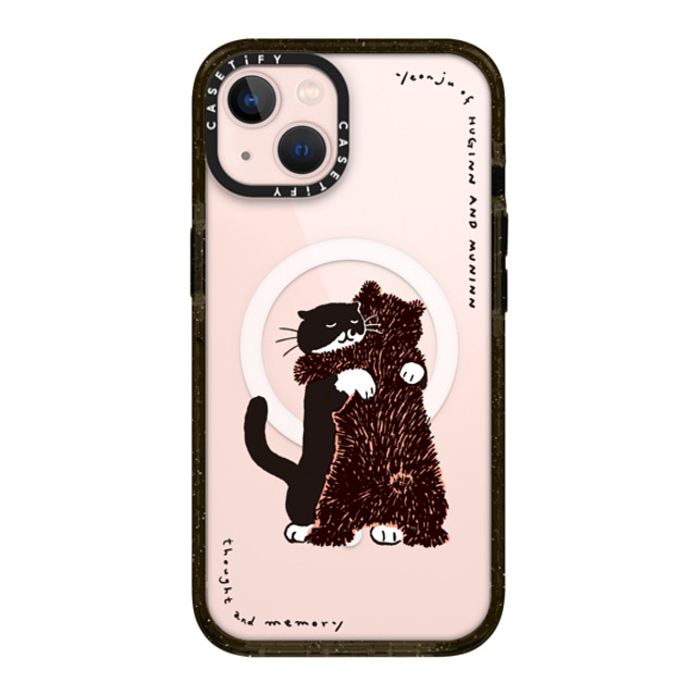 Chocolateye x CASETiFY iPhone 13 ケース ブラック インパクトケース MagSafe対応 HUG