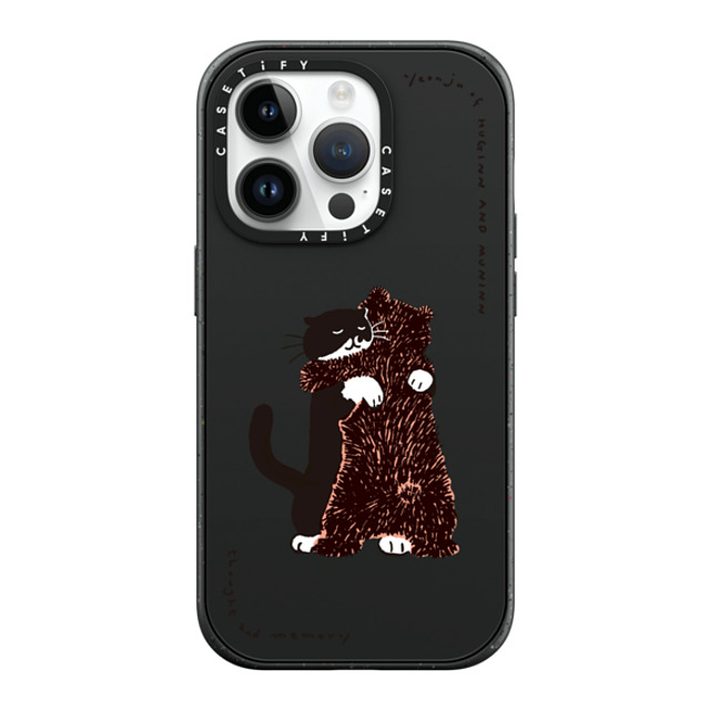 Chocolateye x CASETiFY iPhone 14 Pro ケース マットブラック インパクトケース MagSafe対応 HUG