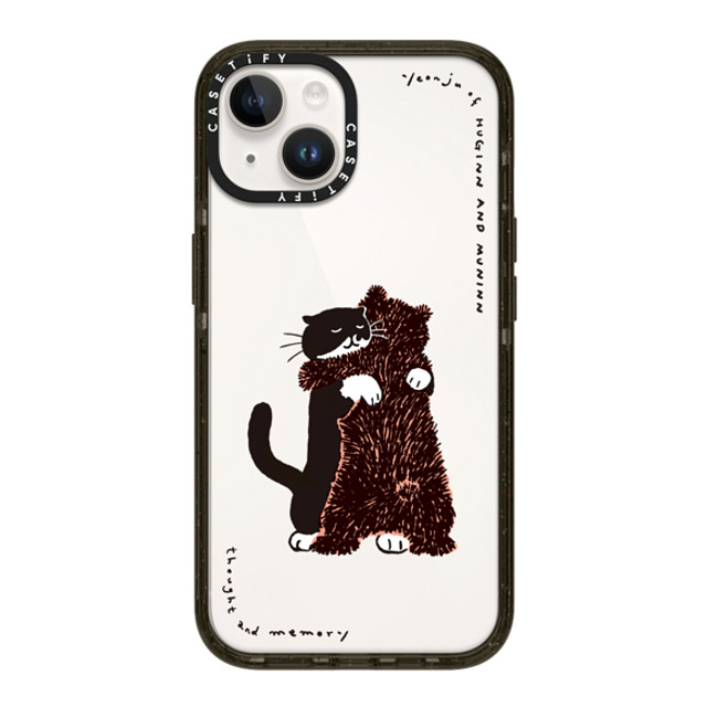 Chocolateye x CASETiFY iPhone 14 ケース ブラック インパクトケース HUG