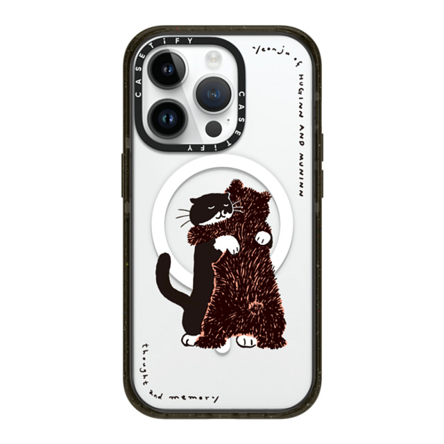 Chocolateye x CASETiFY iPhone 14 Pro ケース ブラック インパクトケース MagSafe対応 HUG