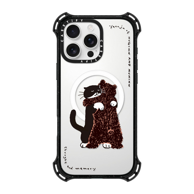 Chocolateye x CASETiFY iPhone 16 Pro Max ケース ブラック バウンスケース HUG