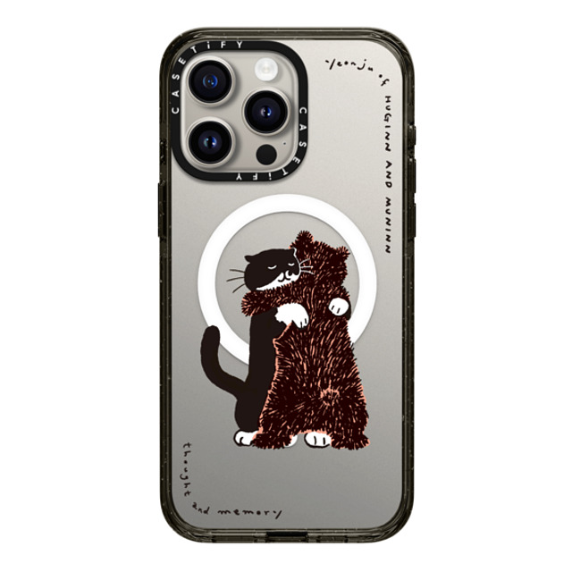 Chocolateye x CASETiFY iPhone 15 Pro Max ケース ブラック インパクトケース MagSafe対応 HUG