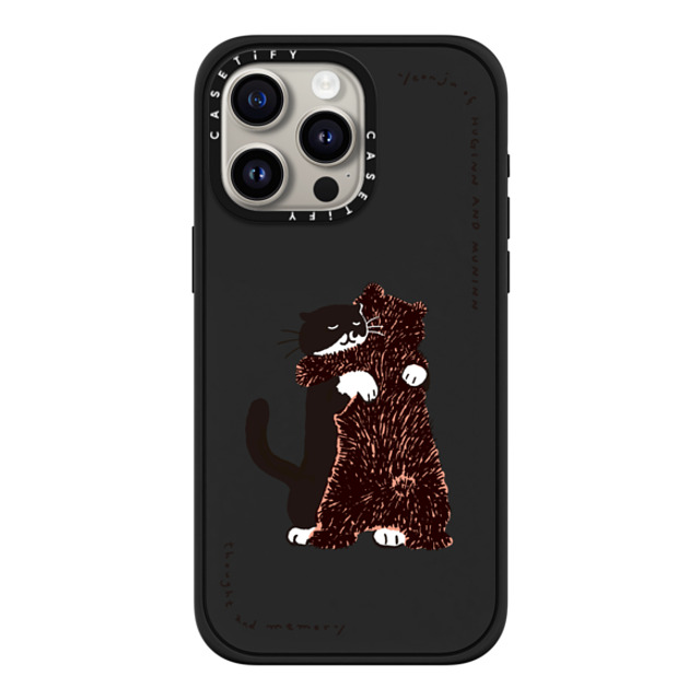 Chocolateye x CASETiFY iPhone 15 Pro Max ケース マットブラック インパクトケース MagSafe対応 HUG