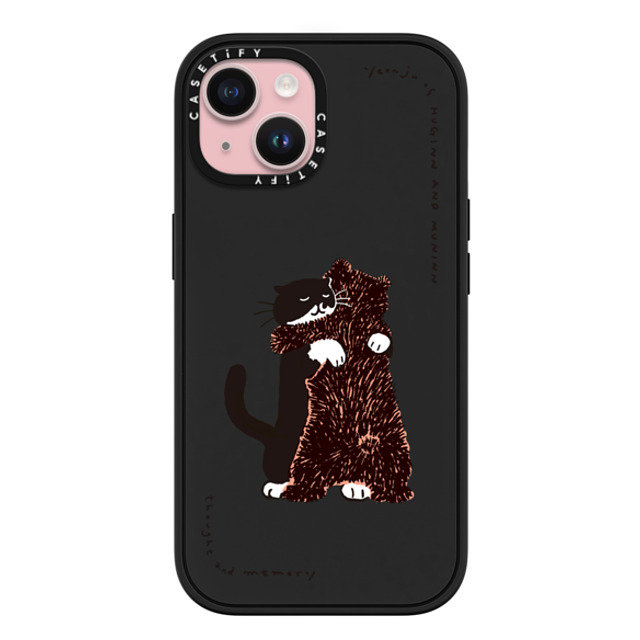 Chocolateye x CASETiFY iPhone 15 ケース マットブラック インパクトケース MagSafe対応 HUG