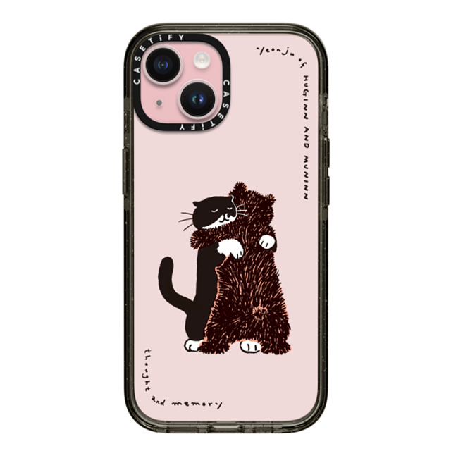 Chocolateye x CASETiFY iPhone 15 ケース ブラック インパクトケース HUG