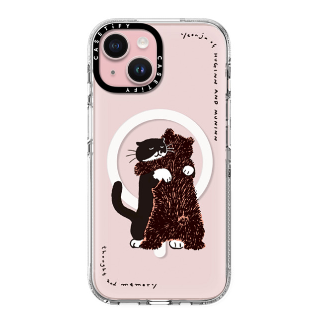 Chocolateye x CASETiFY iPhone 15 ケース クリア クリア ケース MagSafe対応 HUG