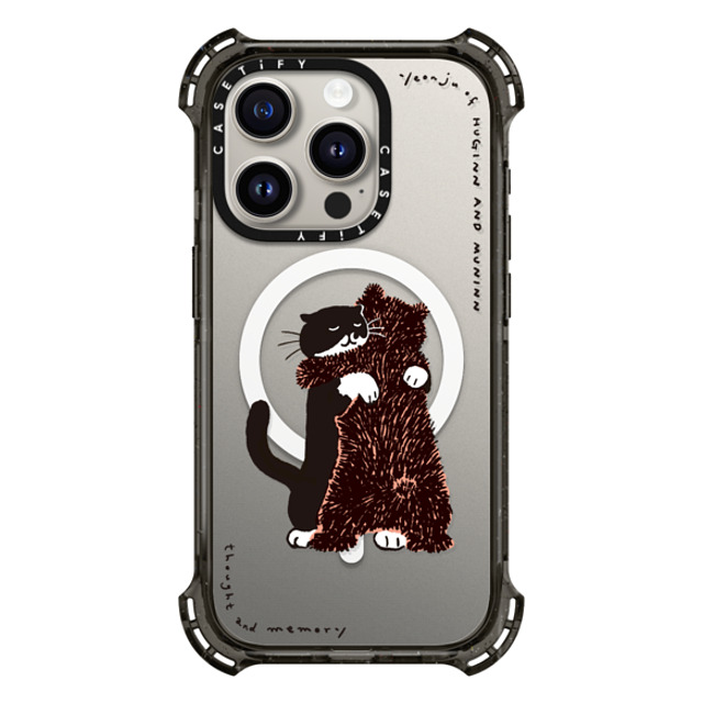 Chocolateye x CASETiFY iPhone 15 Pro ケース ブラック バウンスケース HUG