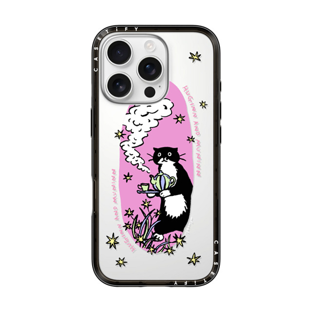 Chocolateye x CASETiFY iPhone 16 Pro Case Black インパクトライトケース tea time Chocolateye x CASETiFY iPhone 16 Pro Case Black インパクトライトケース tea time
