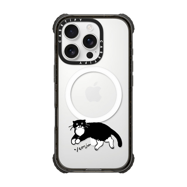 Chocolateye x CASETiFY iPhone 16 Pro Case Cat,Animal ブラック ウルトラ インパクトケース MagSafe 対応 MODAERI's rest time Mother's Day Chocolateye x CASETiFY iPhone 16 Pro Case Cat,Animal ブラック ウルトラ インパクトケース MagSafe 対応 MODAERI's rest time Mother's Day