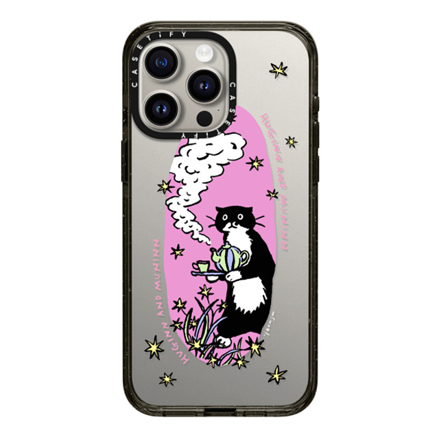 Chocolateye x CASETiFY iPhone 15 Pro Max ケース ブラック インパクトケース tea time