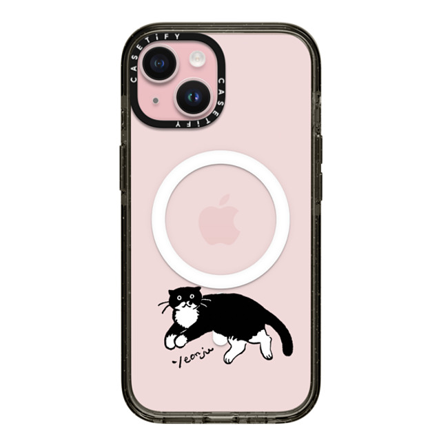 Chocolateye x CASETiFY iPhone 15 Case Cat,Animal Black Impact Case MagSafe Compatible MODAERI's rest time Back to School Chocolateye x CASETiFY iPhone 15 Case Cat,Animal Black Impact Case MagSafe Compatible MODAERI's rest time Back to School