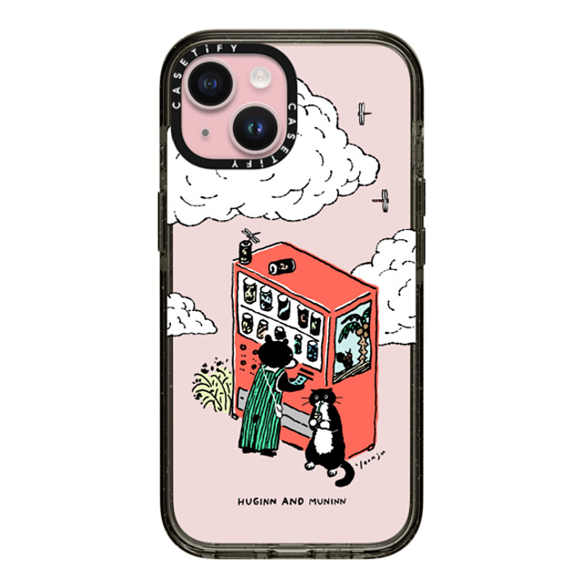 Chocolateye x CASETiFY iPhone 15 ケース ブラック インパクトケース MODAERI AND B. B