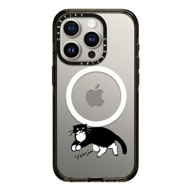 Chocolateye x CASETiFY iPhone 15 Pro Case Cat,Animal Black Impact Case MagSafe Compatible MODAERI's rest time Back to School Chocolateye x CASETiFY iPhone 15 Pro Case Cat,Animal Black Impact Case MagSafe Compatible MODAERI's rest time Back to School