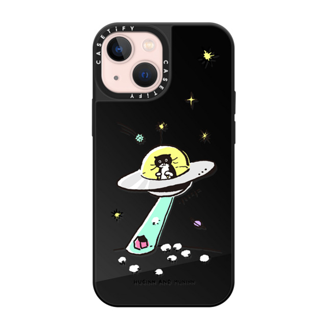 Chocolateye x CASETiFY iPhone 13 Mini ケース Cat,Animal Black on Black ミラーケース MagSafe対応 MODAERI IN UFO Father's Day Chocolateye x CASETiFY iPhone 13 Mini ケース Cat,Animal Black on Black ミラーケース MagSafe対応 MODAERI IN UFO Father's Day