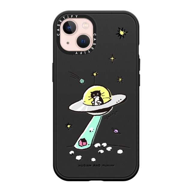 Chocolateye x CASETiFY iPhone 13 ケース マットブラック インパクトケース MagSafe対応 MODAERI IN UFO