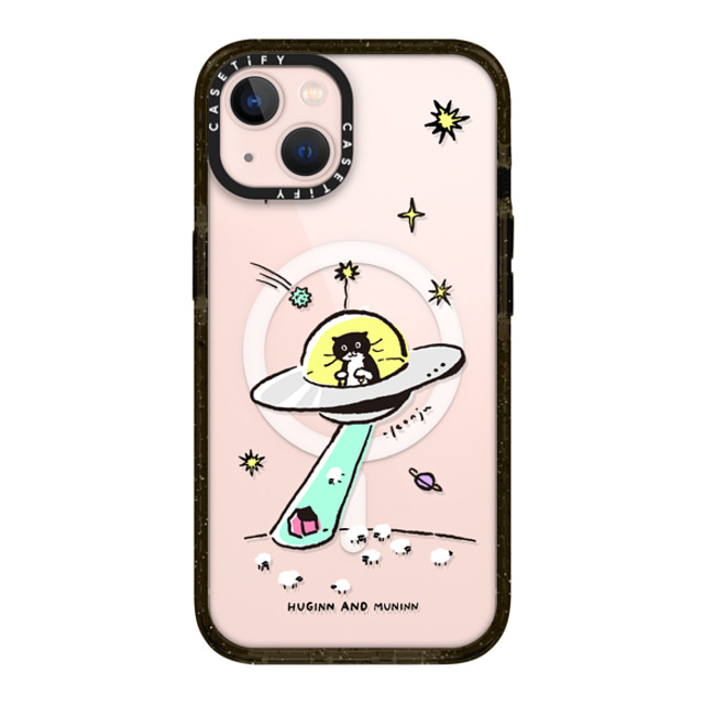 Chocolateye x CASETiFY iPhone 13 ケース ブラック インパクトケース MagSafe対応 MODAERI IN UFO