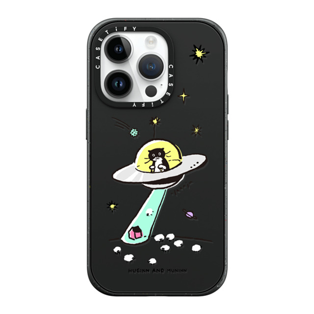 Chocolateye x CASETiFY iPhone 14 Pro ケース マットブラック インパクトケース MagSafe対応 MODAERI IN UFO