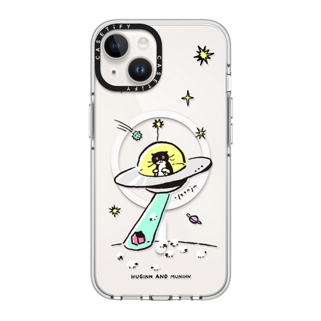 Chocolateye x CASETiFY iPhone 14 ケース クリア クリア ケース MagSafe対応 MODAERI IN UFO