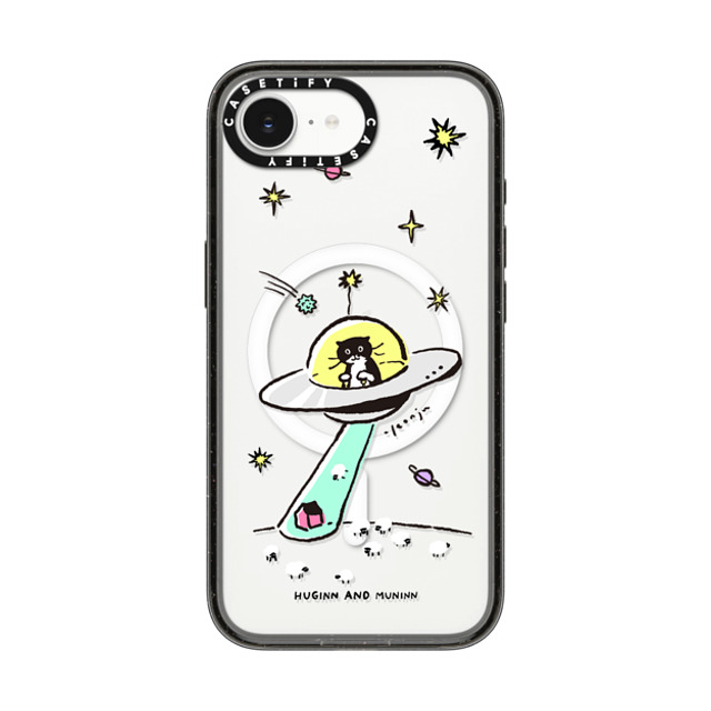 Chocolateye x CASETiFY iPhone 16e ケース Cat,Animal ブラック インパクトケース MagSafe対応 MODAERI IN UFO Back to School Chocolateye x CASETiFY iPhone 16e ケース Cat,Animal ブラック インパクトケース MagSafe対応 MODAERI IN UFO Back to School