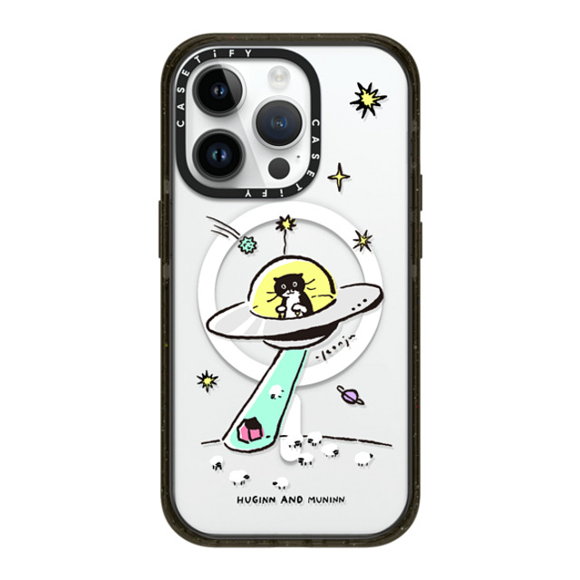 Chocolateye x CASETiFY iPhone 14 Pro ケース ブラック インパクトケース MagSafe対応 MODAERI IN UFO