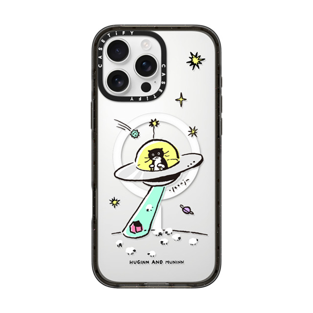 Chocolateye x CASETiFY iPhone 16 Pro Max ケース ブラック インパクトケース MagSafe対応 MODAERI IN UFO