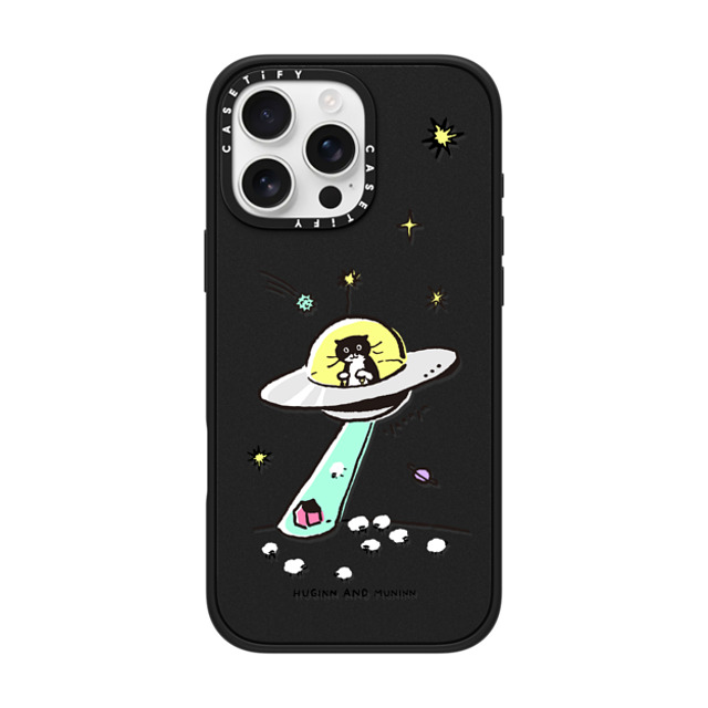 Chocolateye x CASETiFY iPhone 16 Pro Max ケース マットブラック インパクトケース MagSafe対応 MODAERI IN UFO