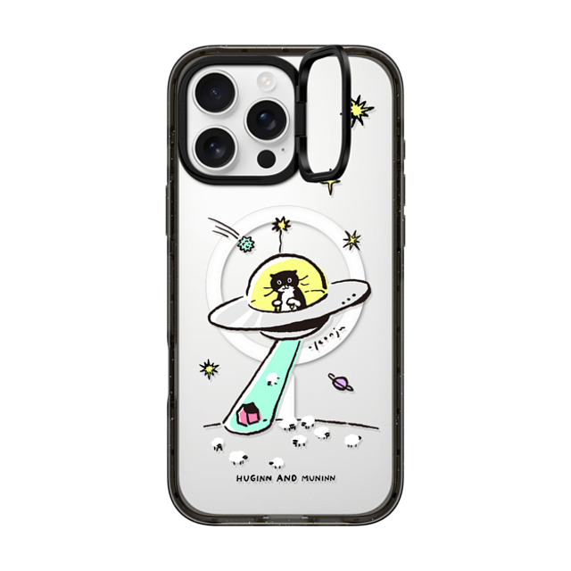 Chocolateye x CASETiFY iPhone 16 Pro Max ケース ブラック インパクトリングスタンドケース MagSafe対応 MODAERI IN UFO