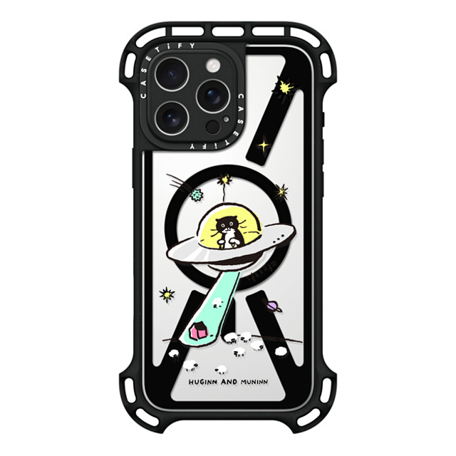 Chocolateye x CASETiFY iPhone 16 Pro Max ケース ブラック ウルトラ バウンスケース MagSafe対応 MODAERI IN UFO