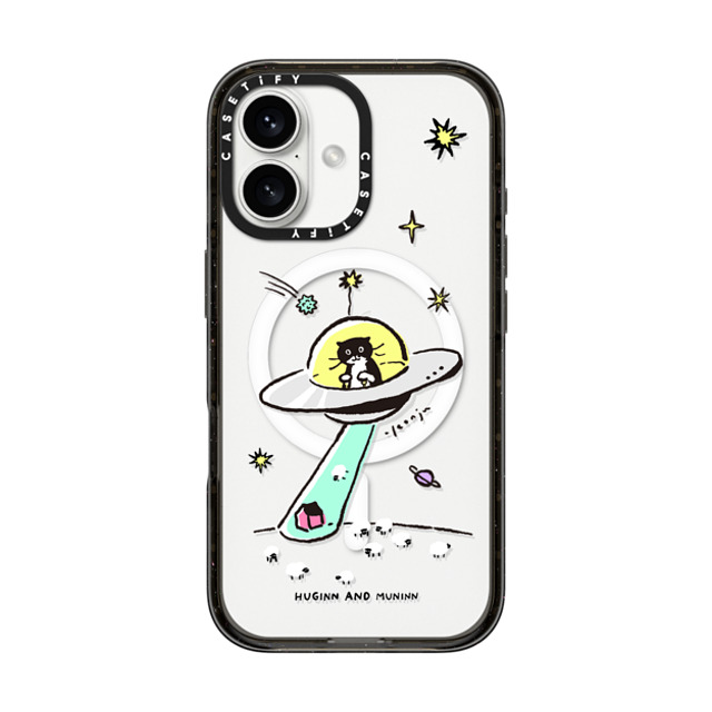 Chocolateye x CASETiFY iPhone 16 ケース ブラック インパクトケース MagSafe対応 MODAERI IN UFO